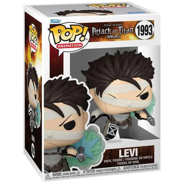 Funko POP #1993 Attack on Titan Levi with Bandages Figure